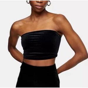 TopShop velvet velour tube top